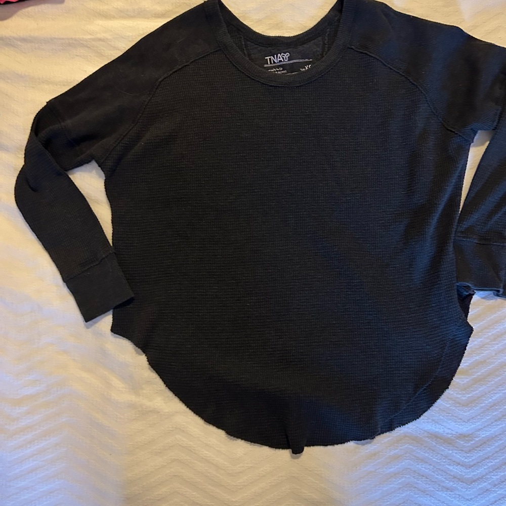 TNA Black/dark charcoal Long Sleeve Top